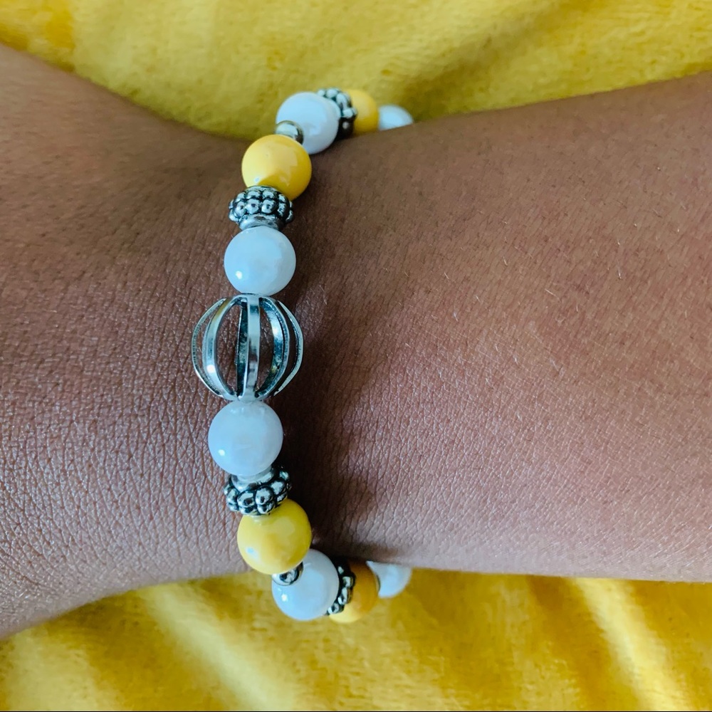 Sunflower themed bracelet